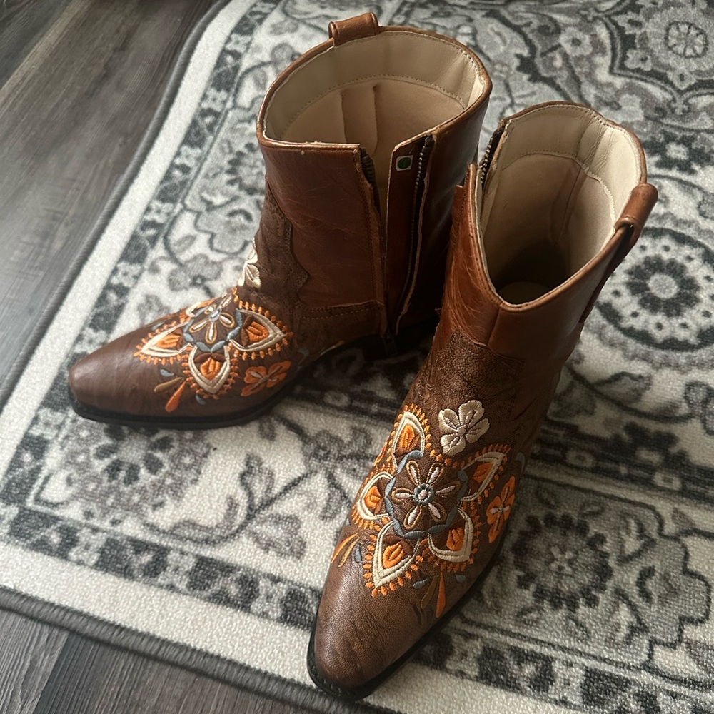 Embroidered Western Boots - image 2